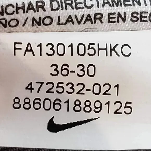 Nike Golf Pants Men's Size 36x30 Gray Straight Leg Chino Pants Modern - Picture 4 of 9